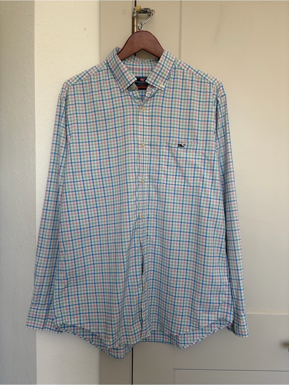 VINEYARD VINES PERFORMANCE CLASSIC FIT TUCKER SHIRT STRIPED MEN’S LARGE